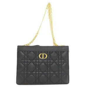 DIOR Black Leather Shoulder Bag